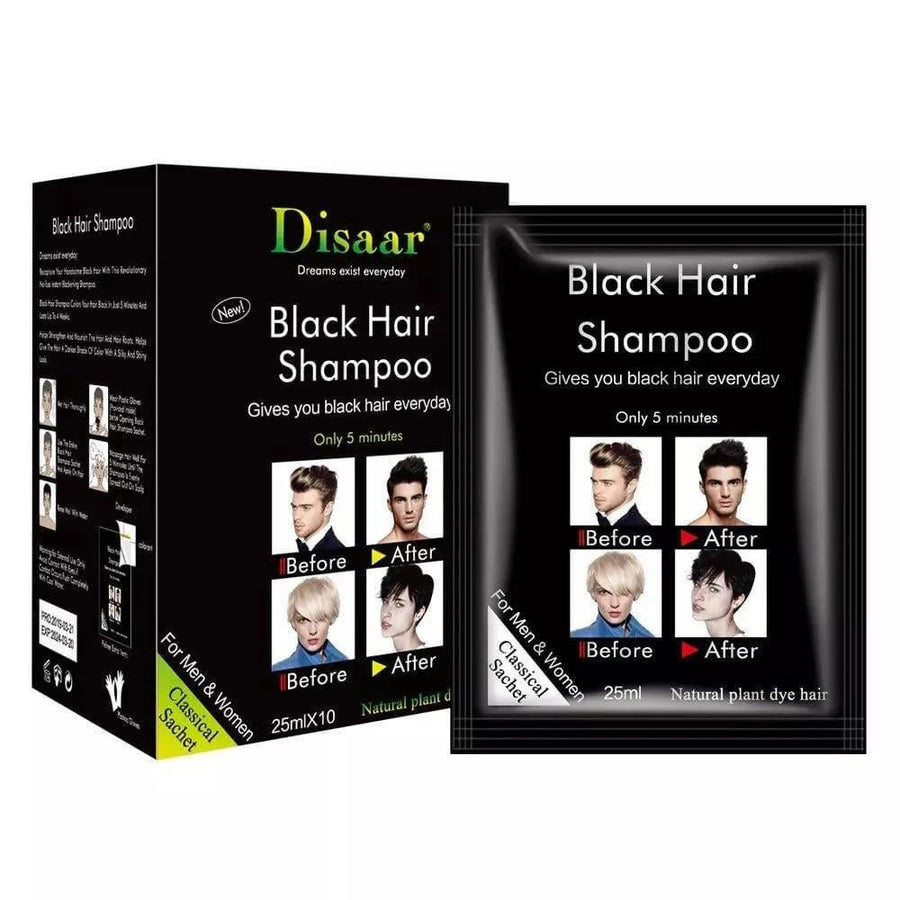 Disaar Black Hair Shampoo 10 pack box