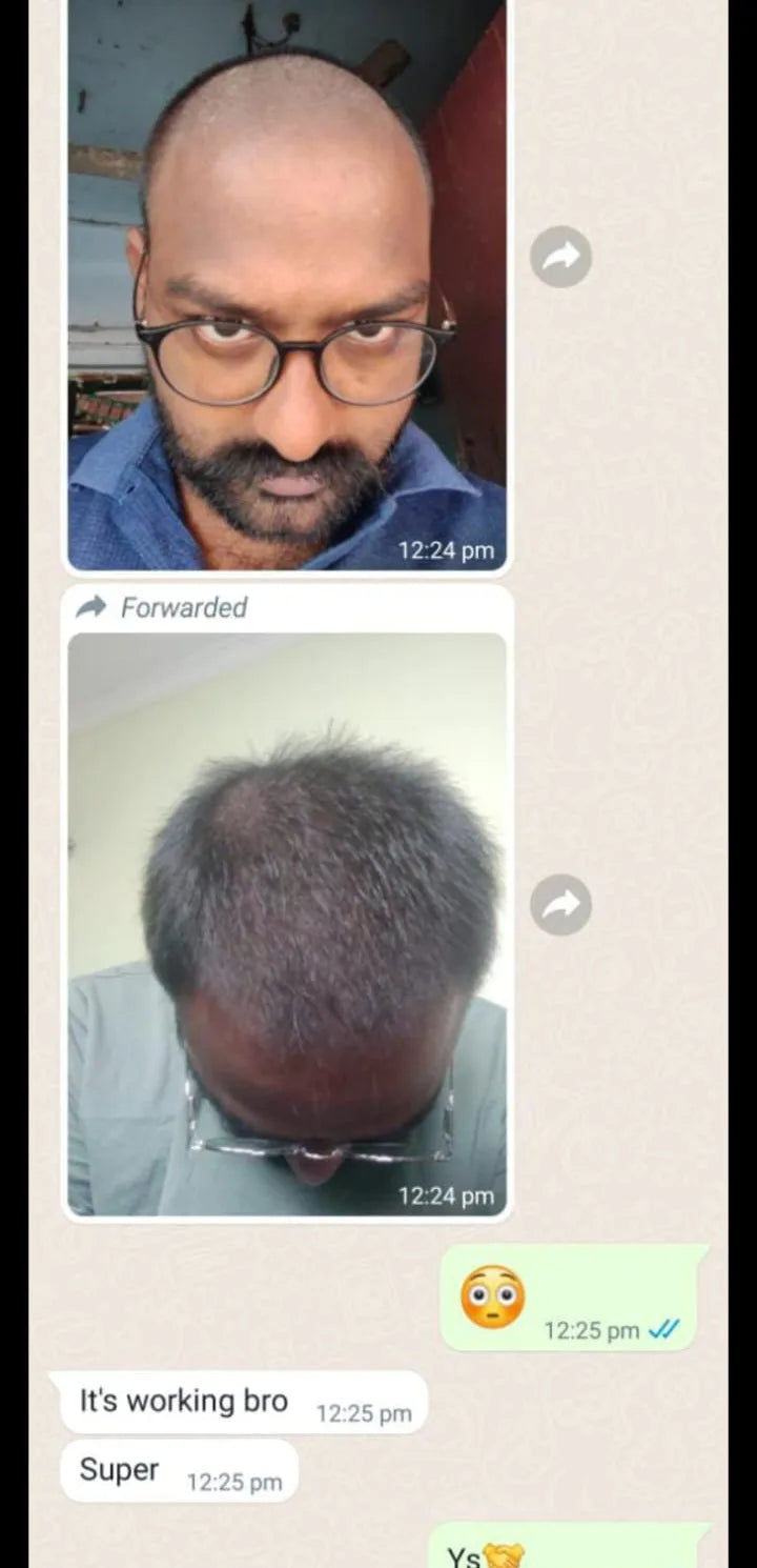 Customer WhatsApp result screenshot