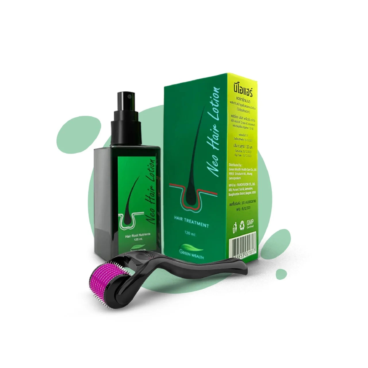 Neo Hair Lotion Original with Derma Roller